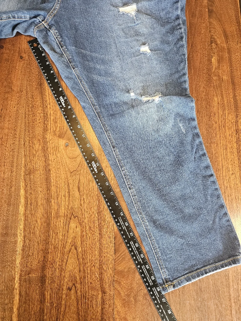 Supplies Women Jeans Distress Blue Mid Rise Vintage Peg Size 22W